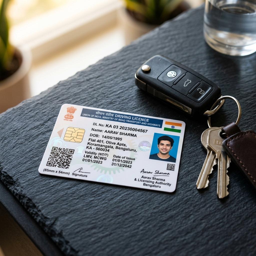 New Indian Driving License Card Application Assistance Thane RTO - Sai Darbar Motor Training School